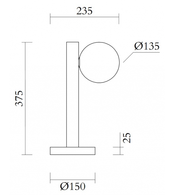Tube With Globes and Cones Atelier Areti Lampe de Table
