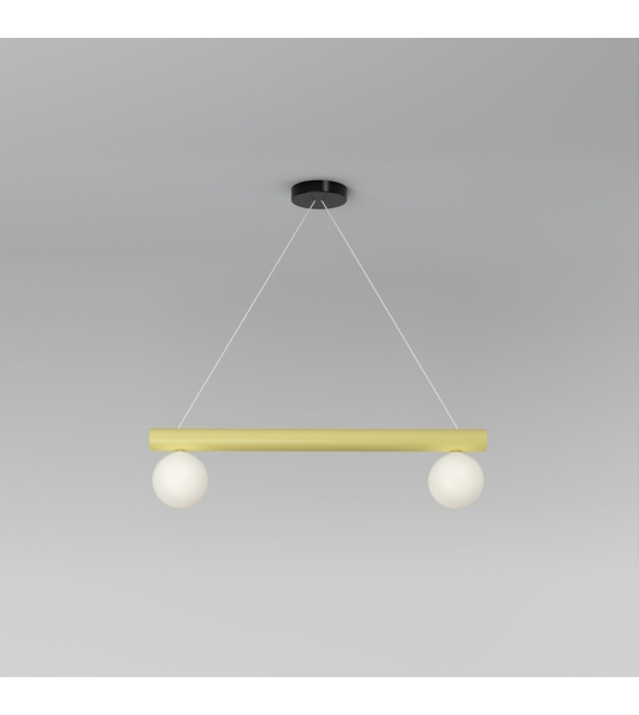 Tube With Globes and Cones Atelier Areti Pendelleuchte