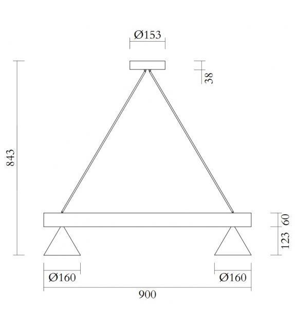 Tube With Globes and Cones Atelier Areti Lampada a Sospensione