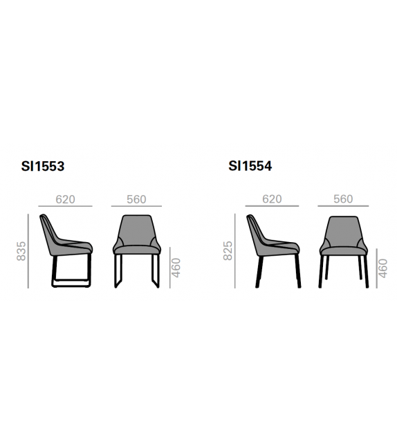 Alya Andreu World Chaise avec Base en Métal
