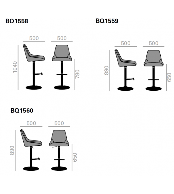 Alya Andreu World Drehbarer Hocker