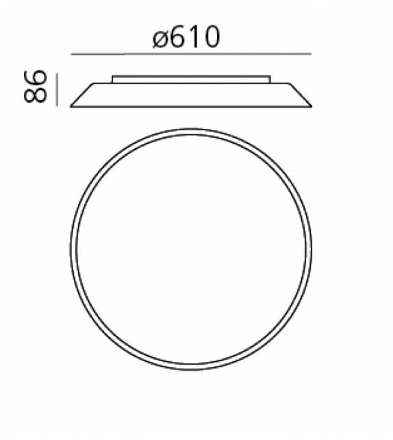 Febe Artemide Lámpara de Pared/Techo