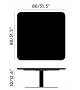 Flash Tom Dixon Tavolino Quadrato