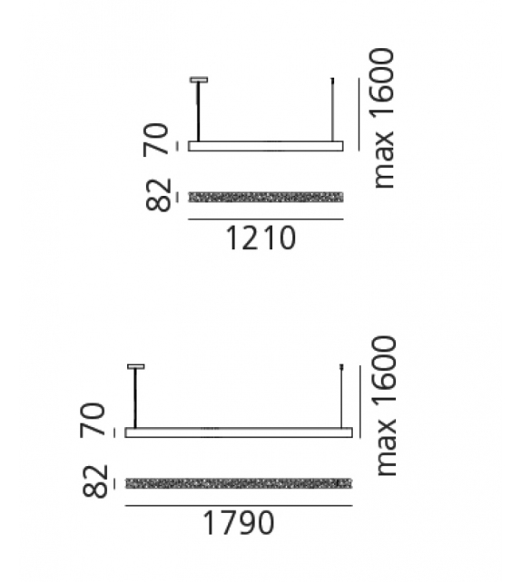 Calipso Linear Stand Alone Artemide Suspension
