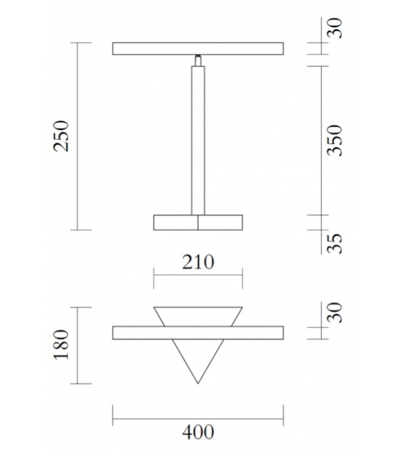 Tube and Triangle Atelier Areti Lampe de Table
