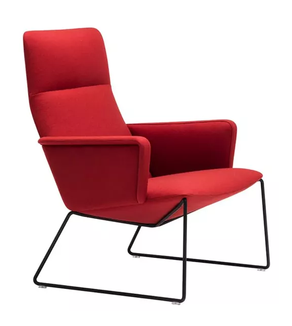 Capri Lounge Andreu World Poltrona Lounge Base a Slitta