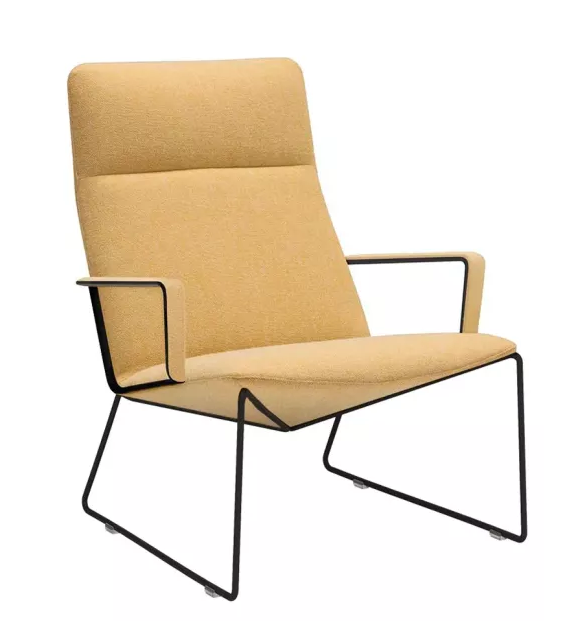 Capri Lounge Andreu World Poltrona Lounge Base a Slitta