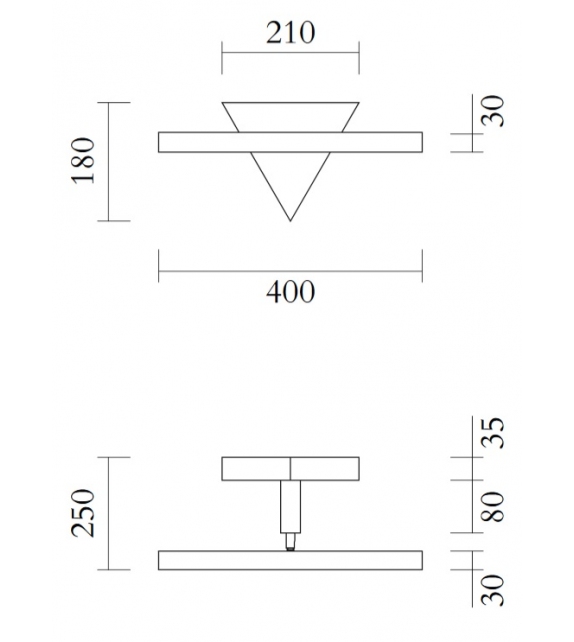 Tube and Triangle Atelier Areti Lampada da Parete