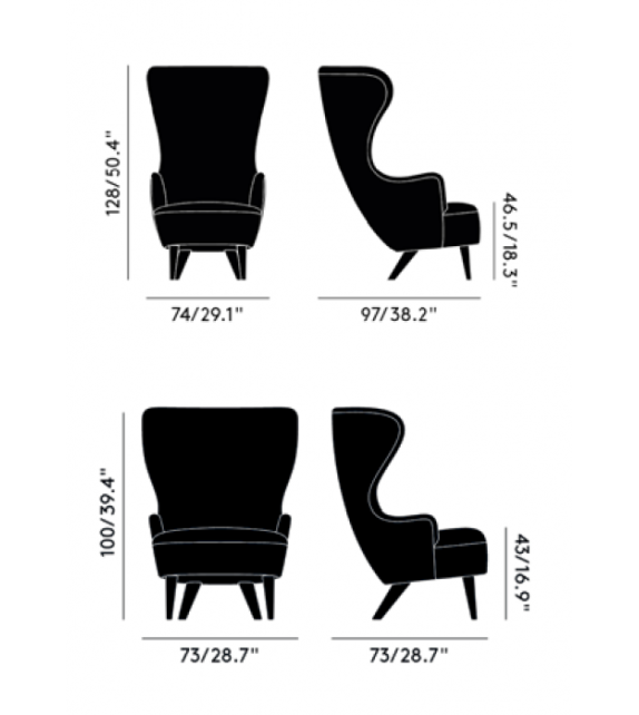Wingback Chair Tom Dixon Sessel