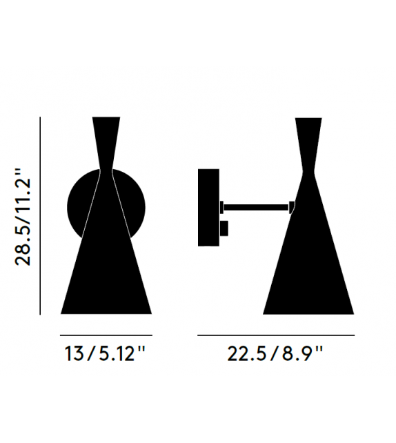 Beat Wall Tom Dixon Lampada da Parete