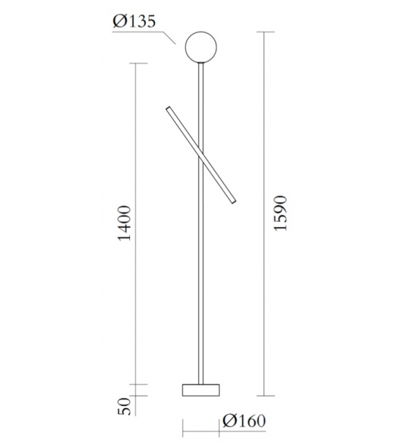 Tube and Globe Atelier Areti Floor Lamp