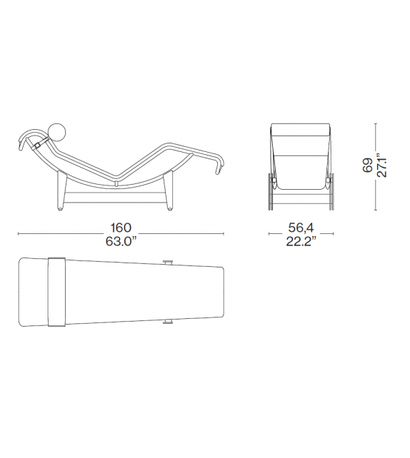 Pronta consegna - LC4 Cassina Chaise Longue