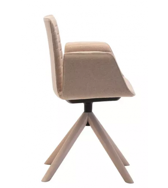 Flex Andreu World Poltrona con Base in Faggio