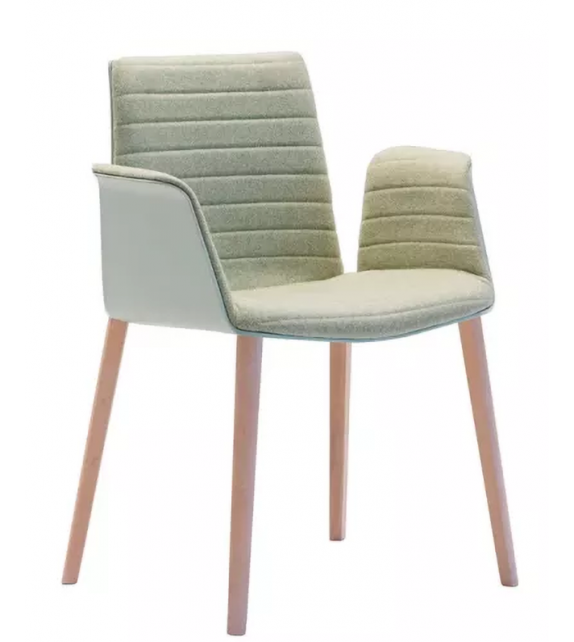 Flex Andreu World Poltrona con Base in Faggio