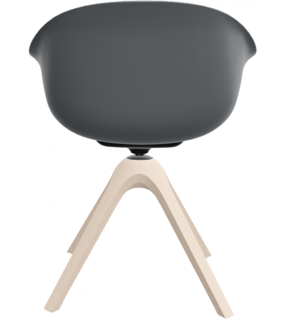 Next Andreu World Sessel mit Untergestell aus Buche