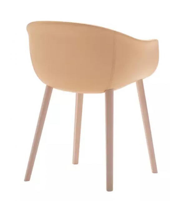 Next Andreu World Poltrona Rivestita con Base in Faggio