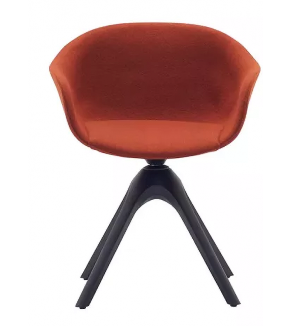 Next Andreu World Poltrona Rivestita con Base in Faggio