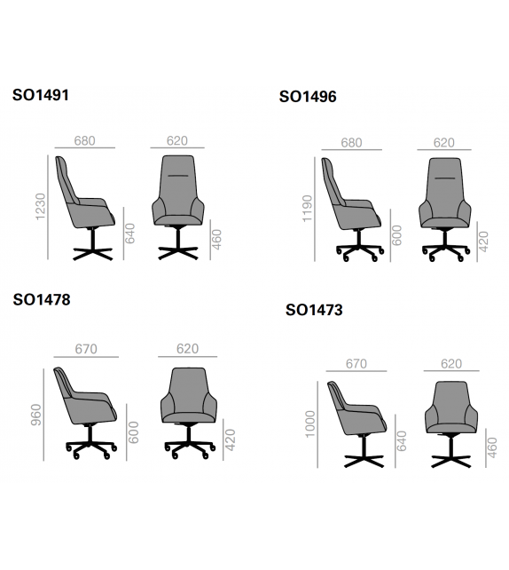 Alya Executive Andreu World Poltrona