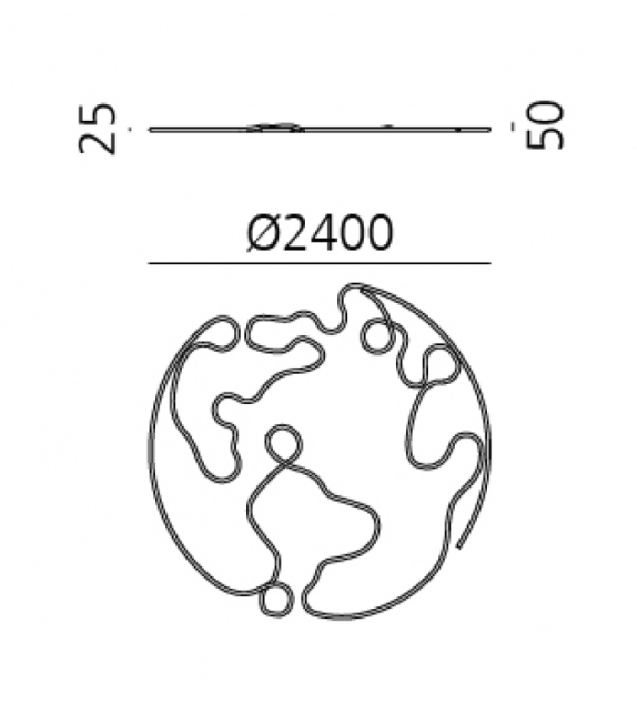 La Linea 25 "Earth" Artemide Lámpara