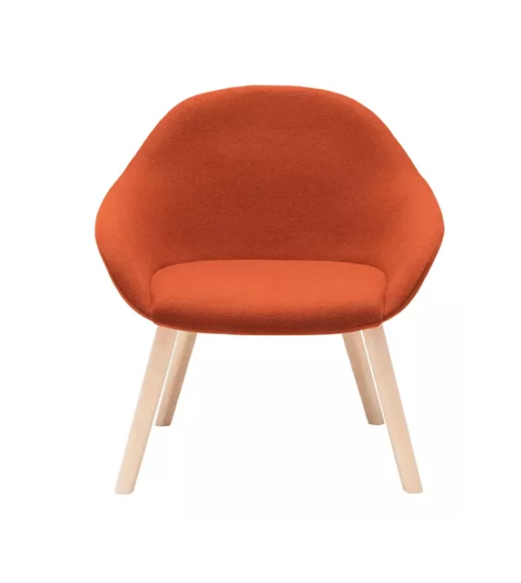 Next Lounge Andreu World Chaise Lounge Socle en Bois