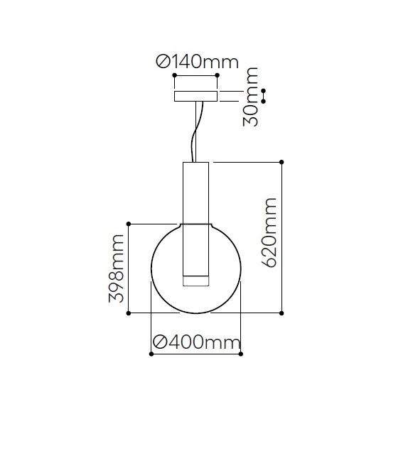 Phenomena Small Ball Bomma Lampada a Sospensione