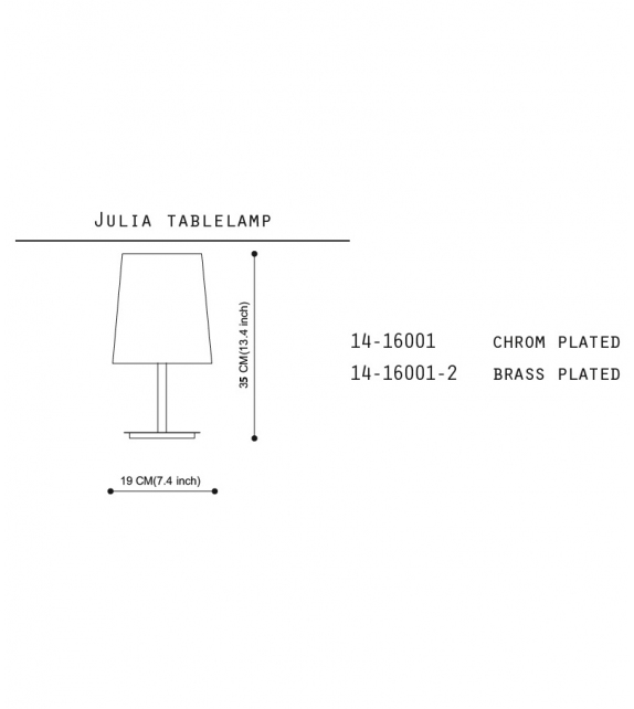 Julia Quasar Lampada da Tavolo