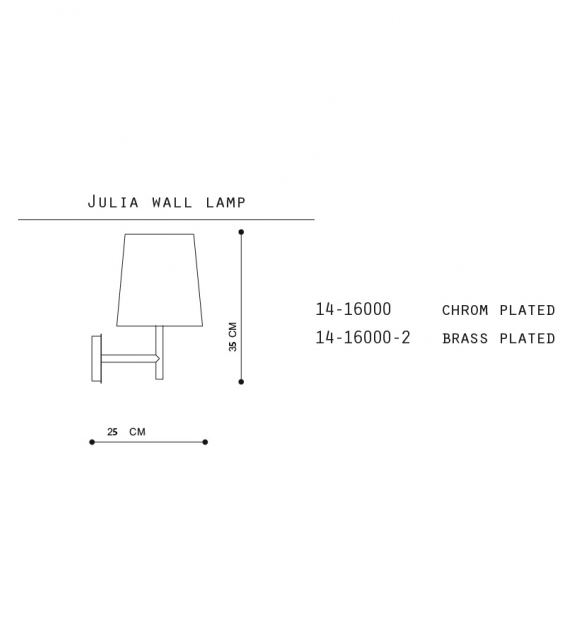 Julia Chandelier Lampe de Mur