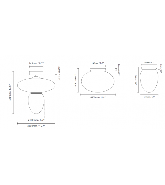 Rizzatto Nuura Lampada da Soffitto
