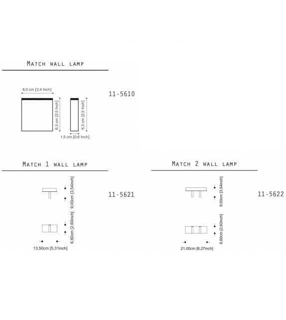 Match Quasar Lámpara de Pared