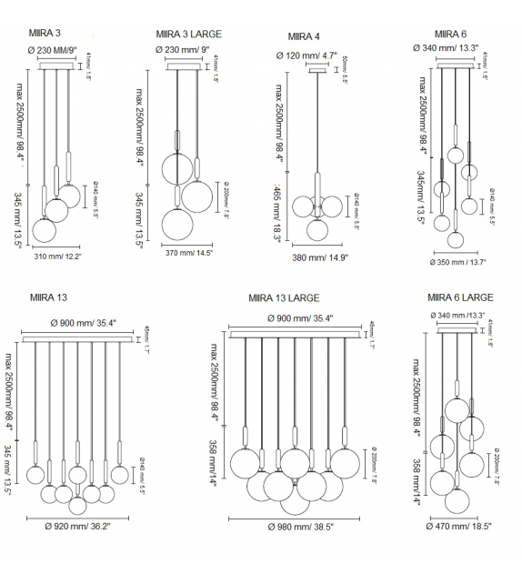 Miira Nuura Chandelier