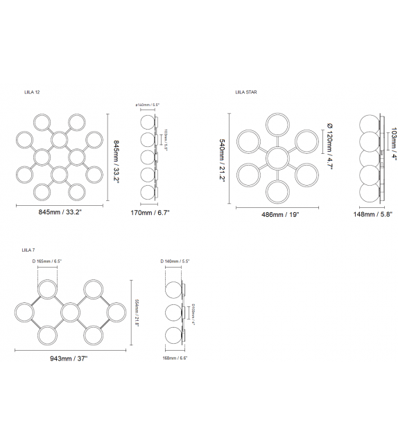 Liila Nuura Wall/Ceiling Lamp