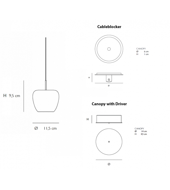 Apple Mood Quasar Lampada a Sospensione