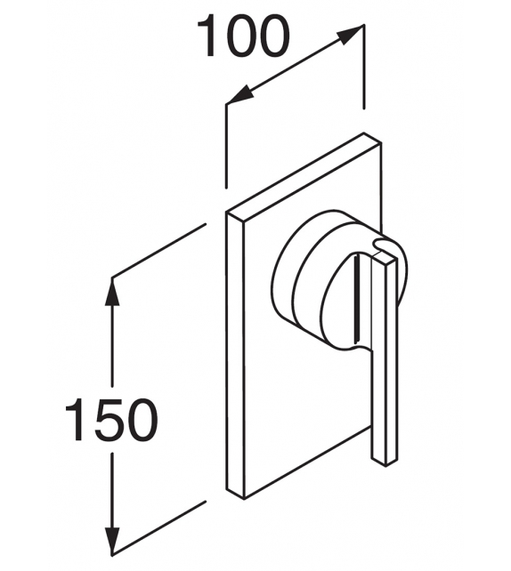 Liquid Boffi Mezclador Bañera/Ducha para Pared