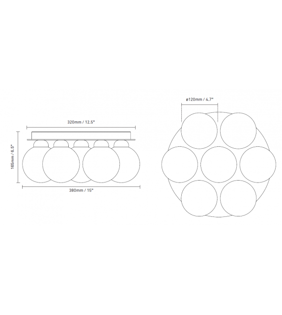 Apiales 7 Plafond Nuura Deckenleuchte