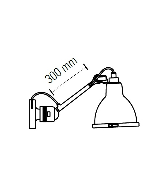 N°304 XL Outdoor DCW Éditions-Lampe Gras Wall Lamp