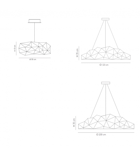 Cosmos Disc Quasar Suspension Lamp