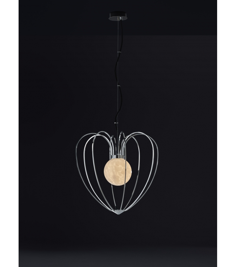 Kengi Silver Quasar Pendant Lamp