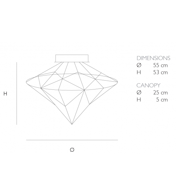 Crystal Galaxy Quasar Ceiling Lamp