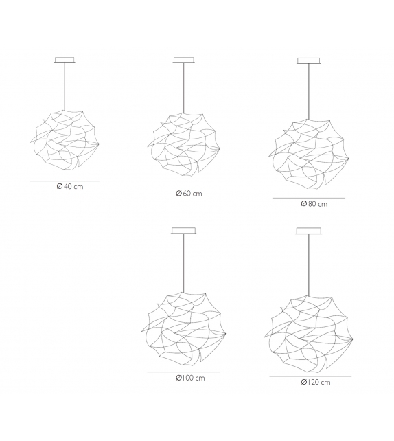 Tess Globe Quasar Lámpara de Suspensión