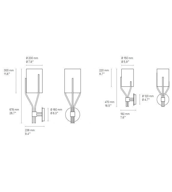 Arborescence CVL Luminaires Wandleuchte