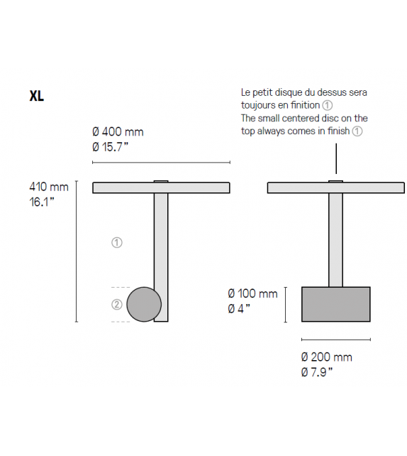 Calé(e) XL CVL Luminaires Lampada da Tavolo