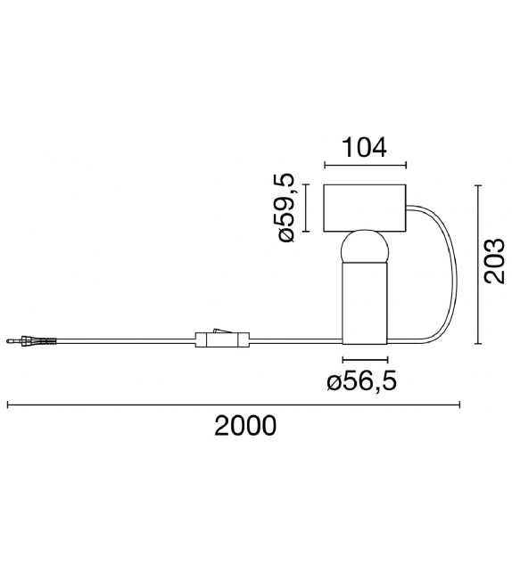 Prêt pour l'expédition - Bilboquet Flos Lampe de Table