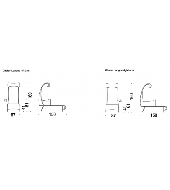 Shadowy Moroso Chaise Longue