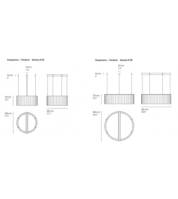 Gamma CVL Luminaires Lámpara de Suspensión