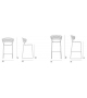 Koki wire 754 Outdoor Desalto Stool
