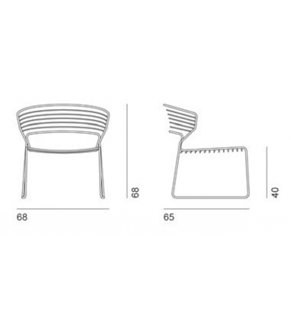 Koki Wire 755 Outdoor Desalto Silla Lounge