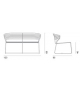 Koki Wire 756 Outdoor Desalto Small Sofa