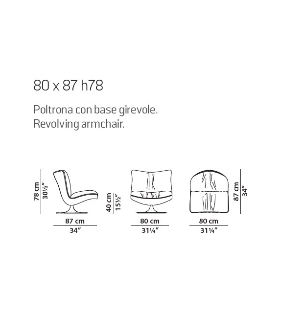 Marilyn Baxter Petit Fauteuil Pivotant