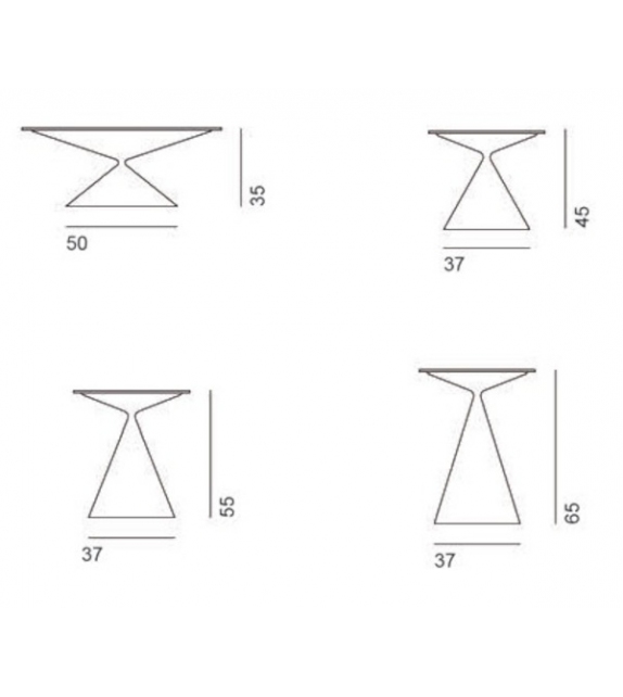 Mini Clay Ceramica Outdoor Desalto Tavolino