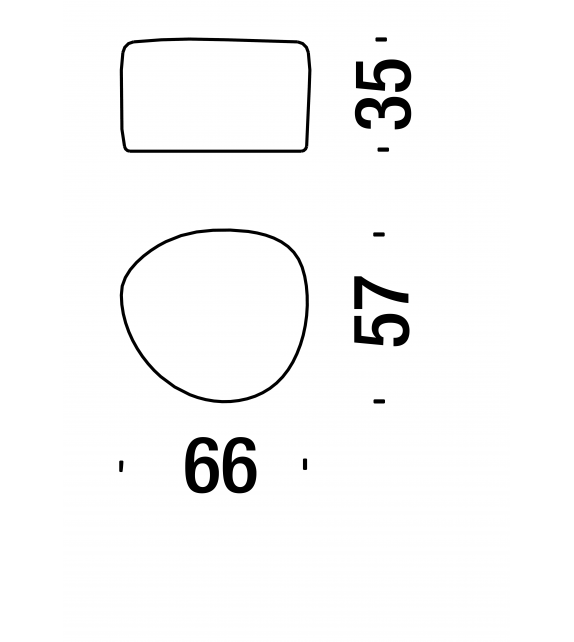 Saruyama Island Pouf Petit Moroso